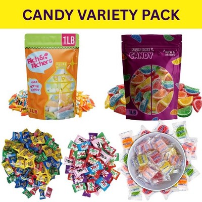 Bulk Candy Mix 5LB   Nik L Nip, Fruit Slices, Sunkist, Zotz, Warheads Free Ship!