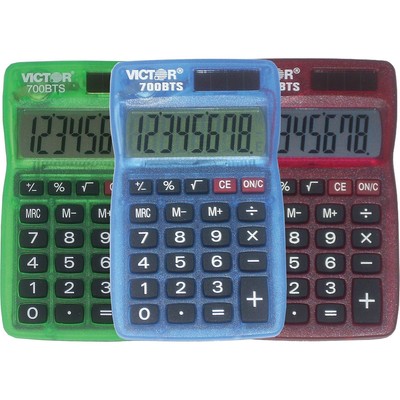 Victor Technology 700-BTS Pocket Calculator with Translucent Bright Colors