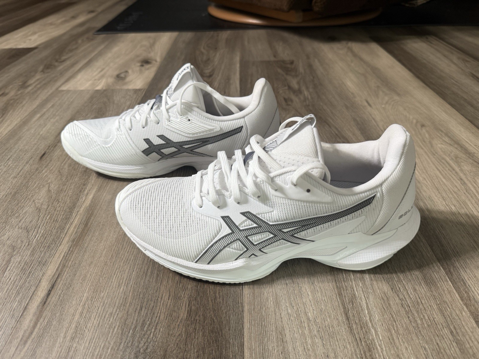 ASICS Women's Solution Speed FF 3 Tennis Shoes White/Gray