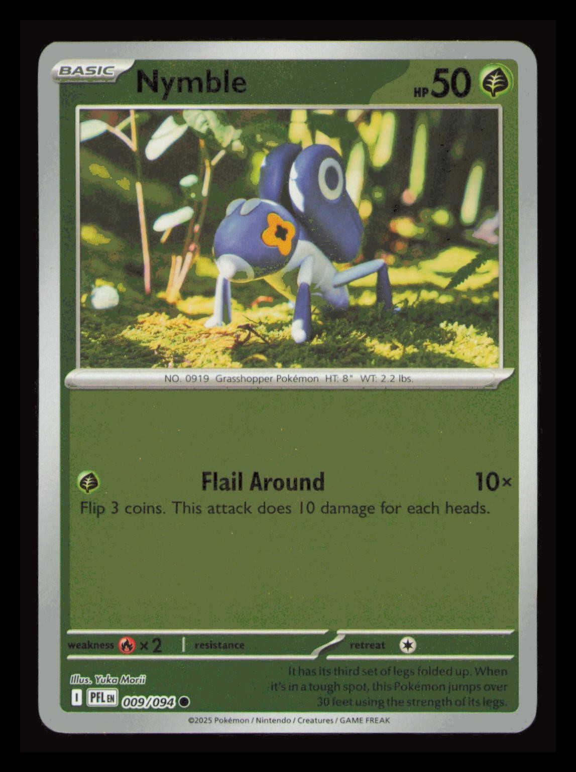 Oddish 001/094 Reverse Holo Common Phantasmal Flames Pokemon TCG