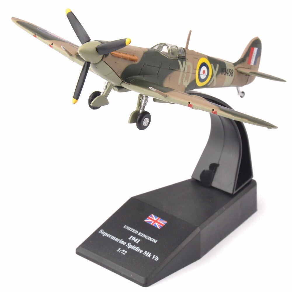 Supermarine Spitfire Mk Vb Diecast Metal & ABS Aircraft Model Plane Gift - 1/72
