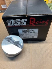 428 FE Ford Forged -5cc Flat Top DSS Racing GSX pistons. 4.130" Bore