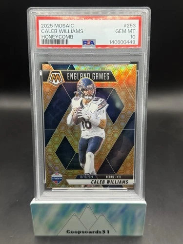 2025 Panini Mosaic Honeycomb SSP Case Hit CALEB WILLIAMS PSA 10 💎 BEARS 🔥