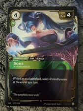Riftbound Sona - Harmonious Rare Origins 073/298 NM