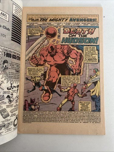 THE AVENGERS. NUMMERN 184.189 191-194 & 198-199. (7 HEFTE 1979-1980 LOT). - Bild 17 von 17