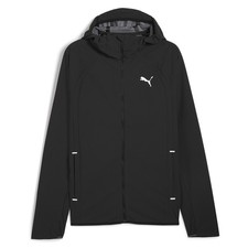 PUMA Run Ultraweave Raincell Full Zip Jacket Mens Black Casual Athletic Outerwea