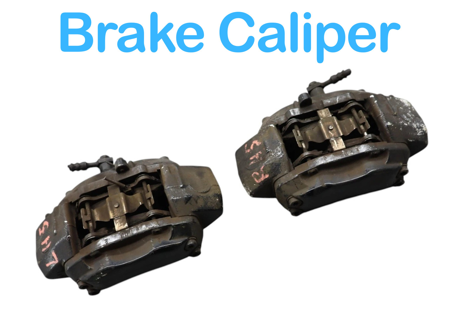 04-17 Maserati Quattroporte Front Left & Right Brake Caliper Calipers Set OEM