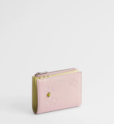 DiorディオールERLコラボ　財布　レザー　フラワーロゴ　ユニセックス Dior Jardin Dahlia Wallet Japan Limited w/Clover charm New | eBay