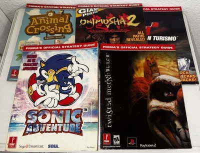 Lot Of 5 Prima Guides Animal Crossing Onimusha 2 Sonic Adventures Twisted Metal