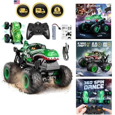 Monster Truck Toys - Remote Control Monster Truck with Light  Music, Dinosau...