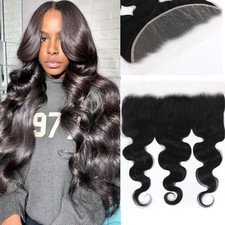 13x4 Transparent HD Lace Frontal 14 Inch Body Wave Human Hair 100 Unprocessed B