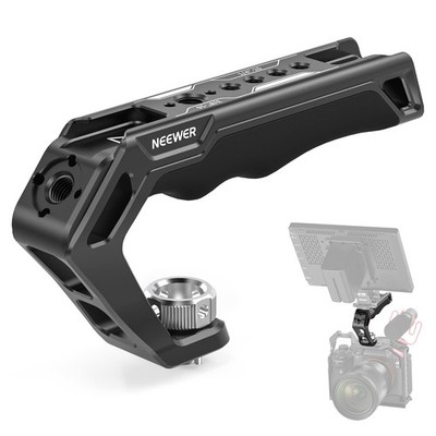 NEEWER Kamera Top Handle mit 3/8'' ARRI Ortungsstiften, Komfort Silikon schwarz 