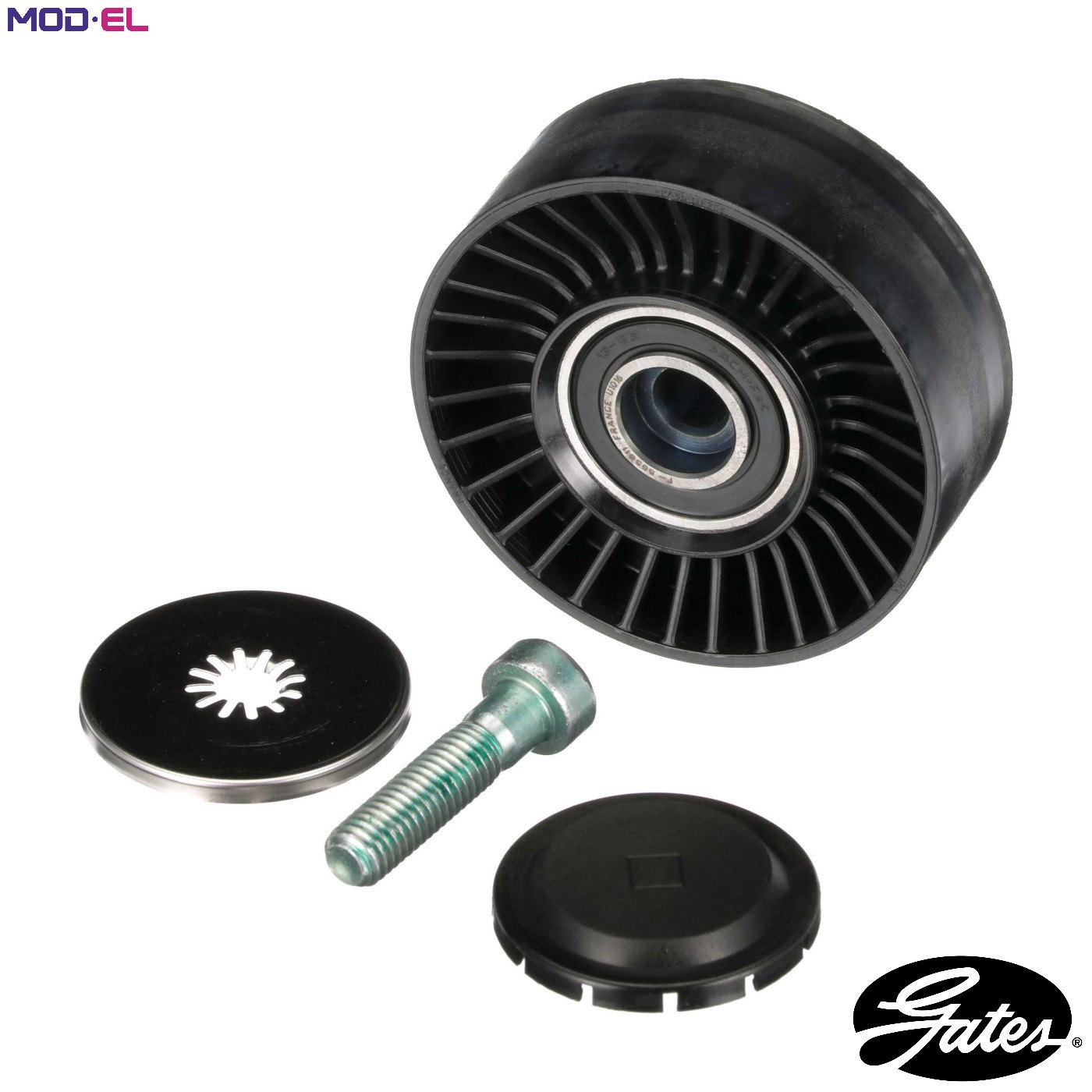V-Ribbed Belt Deflection/Guide Pulley Belt Drive Plastic Fits BMW GATES T36364 - Image 22