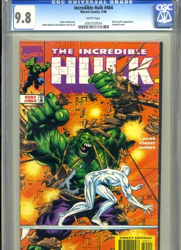INCREDIBLE HULK #464 CGC 9.8 WHITE PAGES! SILVER SURFER - HIGHEST GRADED