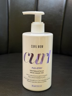 New Curl Wow Flo-Etry Vital Natural Serum 10 Oz  Free Shipping 