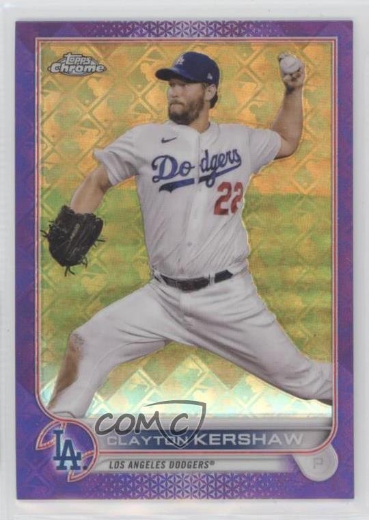 2022 Topps Chrome Logofractor Edition Purple Refractor /250 Clayton Kershaw 6rq