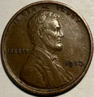 1912 P Lincoln Wheat Cent Penny - VF BD2095