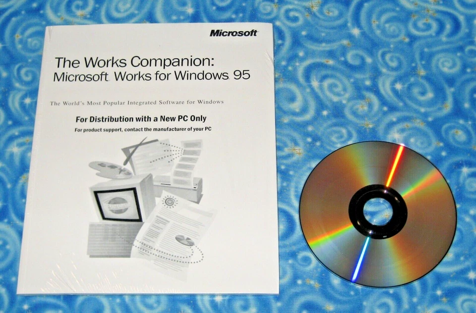 Software y libro de computadora de colección sellado Microsoft Works Companion Windows 95 nuevo Foto 3 de 3
