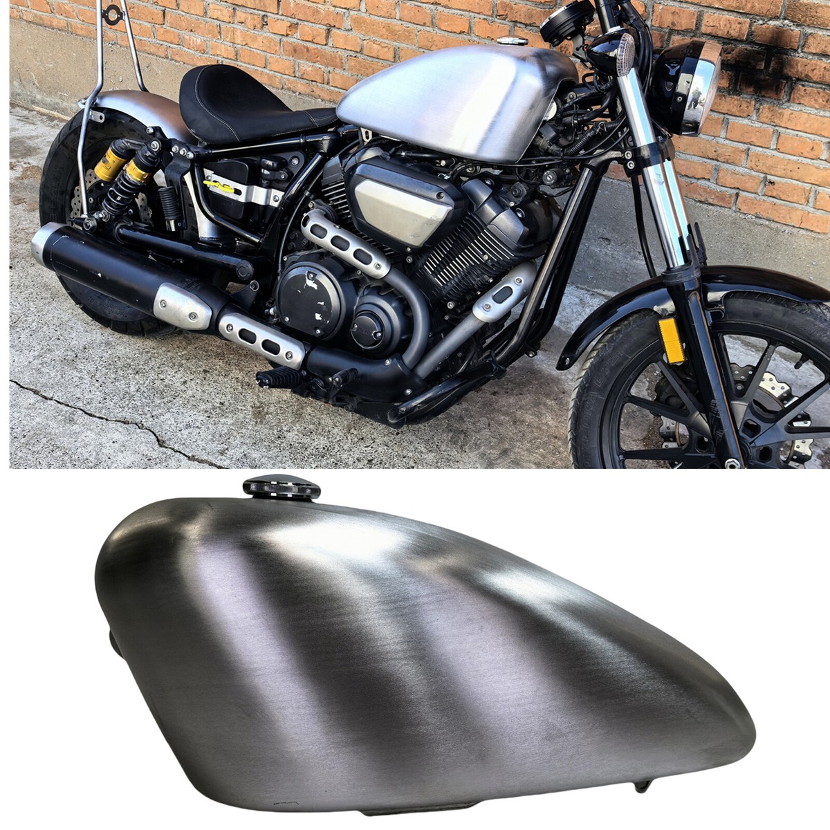 Handmade Motorcycle Petrol Fuel Tank With Cap For Yamaha XV950