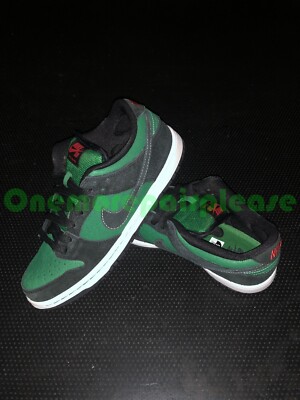 Nike SB Dunk Low Pro QS Pine Green Black Atom Red 313170-306 | eBay