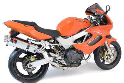 VTR1000 F Firestorm (SC36) Auspuff High Level Oval Schalldämpfer Enddosen 400SS