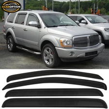Fits 04-10 Dodge Durango Sedan Window Visors Rain Sun Guard Vent 4Pc Set