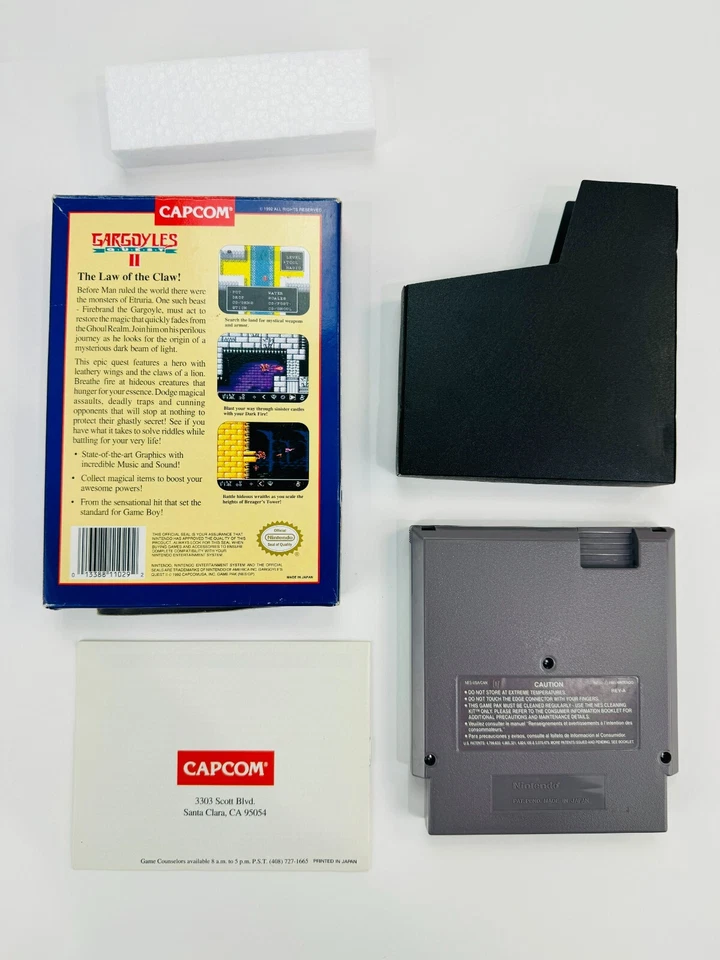 Gargoyle's Quest II 2 - NES, 1990 Nintendo Complete In Box CIB Capcom CLEAN! - Image 2 of 4
