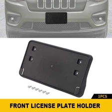 Front Nameplate Bumper Mount License Plate Bracket Holder for 2019+Jeep Cherokee