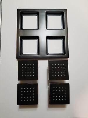 KOHLER K-98740-2BZ Watertile Overhead Rain Showering Panel w/ 4 22