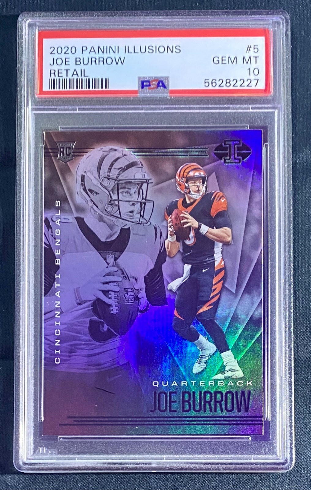 📈 2020 Panini Illusions Football JOE BURROW RC PSA 10 #5 BENGALS 📈