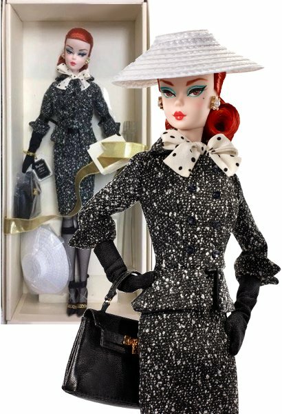 Black & White Tweed Suit Barbie Doll, una silkstone de las de antes