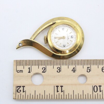 Vintage Chateau Pendant Swiss Watch Womens Gold Tone  display picture 1