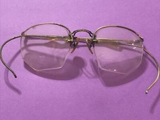 Vintage AO American Optical Half-Rim Hex Glasses H1 
