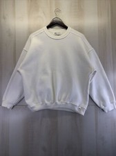 Vintage Russell Athletic Womens White Sweatshirt Made in USA-6906