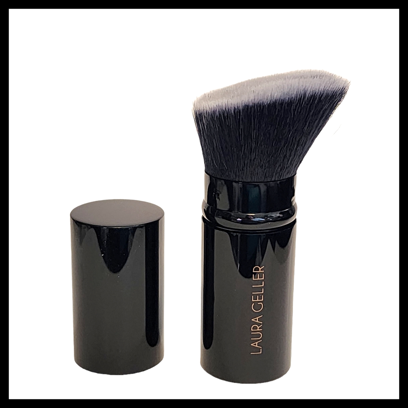 Laura Geller Retractable Kabuki BrushTwist up in Case 4'' New Angled