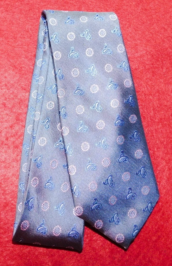 JoS A. BANCO 1905 GRIS/ROSA/AZUL MOTIVO CÍRCULOS CORBATA DELGADA - CORBATAS - CORBATAS DE DISEÑADOR. Foto 2 de 3