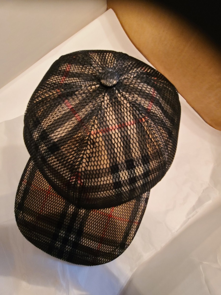 $650 Burberry Logo Hat Cap Men Limited Edition Multicolor