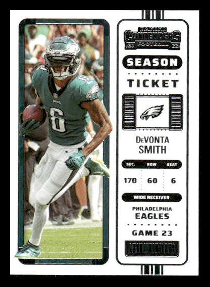 2022 Panini Contenders #78 DeVonta Smith Philadelphia Eagles