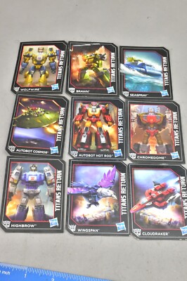 Transformers Titans Return Card Lot of 9 Cosmos Hot Rod Brawn
