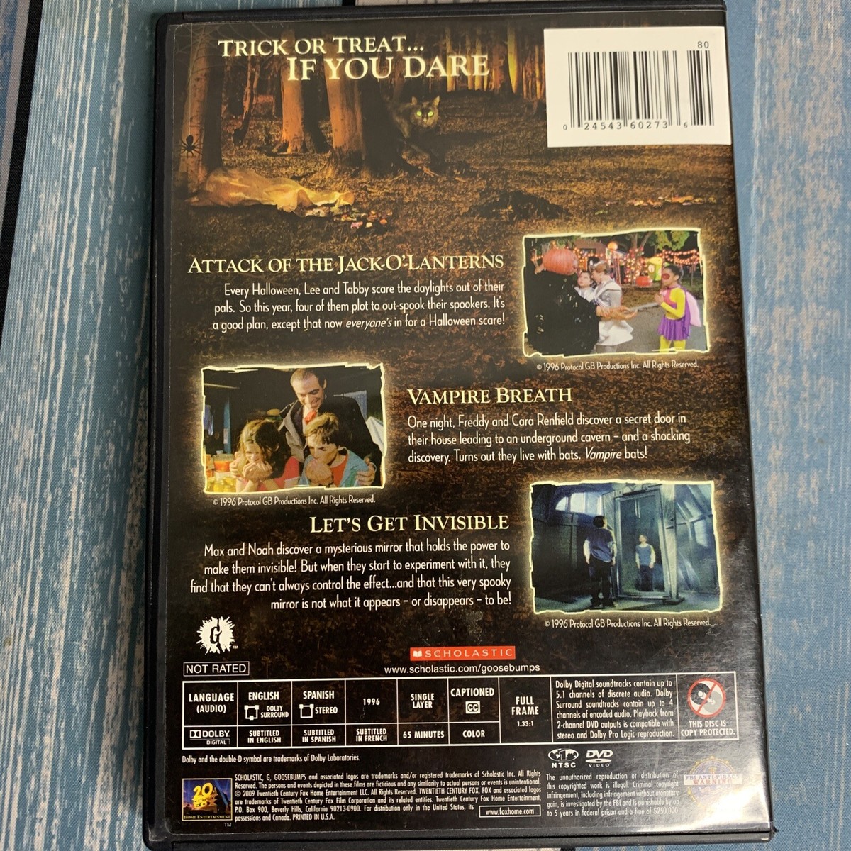 Goosebumps: Attack of the Jack-O-Lanterns (DVD) CLEAN