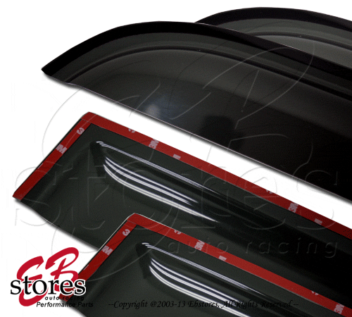 2.0mm Thickness Outside Mount Window Visor Rain Guard Audi A6 05-11 4pcs - Bild 1 von 4