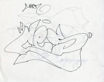 CES Graffiti 1998 Sketch Both Sides SEEN/COPE2/DONDI/FUTURA/TKID