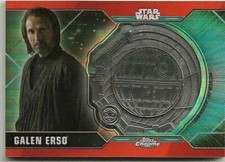 V23 2021 Topps Chrome Star Wars Galen Erson Orange Refractor Medallion 1625 V23 2021 Topps Chrome Star Wars Galen Erson Orange Refractor Medallion 1625