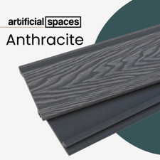 Anthracite Grey Composite Cladding Boards | 3.6m Deep Embossed Woodgrain Fascia