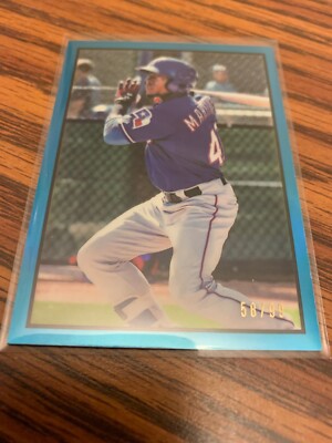 JULIO PABLO MARTINEZ Rangers 2019 Bowman Heritage #53CP-37 Blue Refractor /99