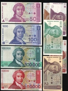 Croatia 1 5 10 25 100 500 1000 50000 100000 P-16 17 18 19 20 21 22 26 27 UNC Set