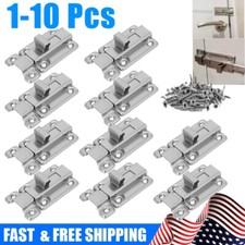 1-10Pcs Doors Lock Stainless Steel Latch Sliding Silver Keyless Door Bolt 2"-4"