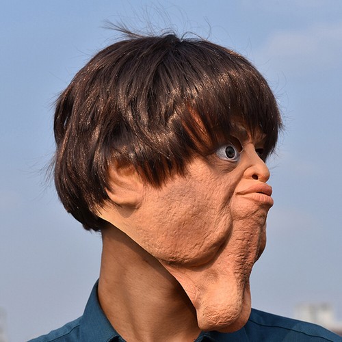 Scrotum Chin Mask Ballchinian Mask Testicles Balls Halloween Party Prop