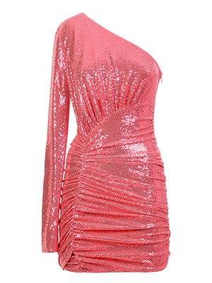 Alexandre Vauthier Pink One Shoulder Dress