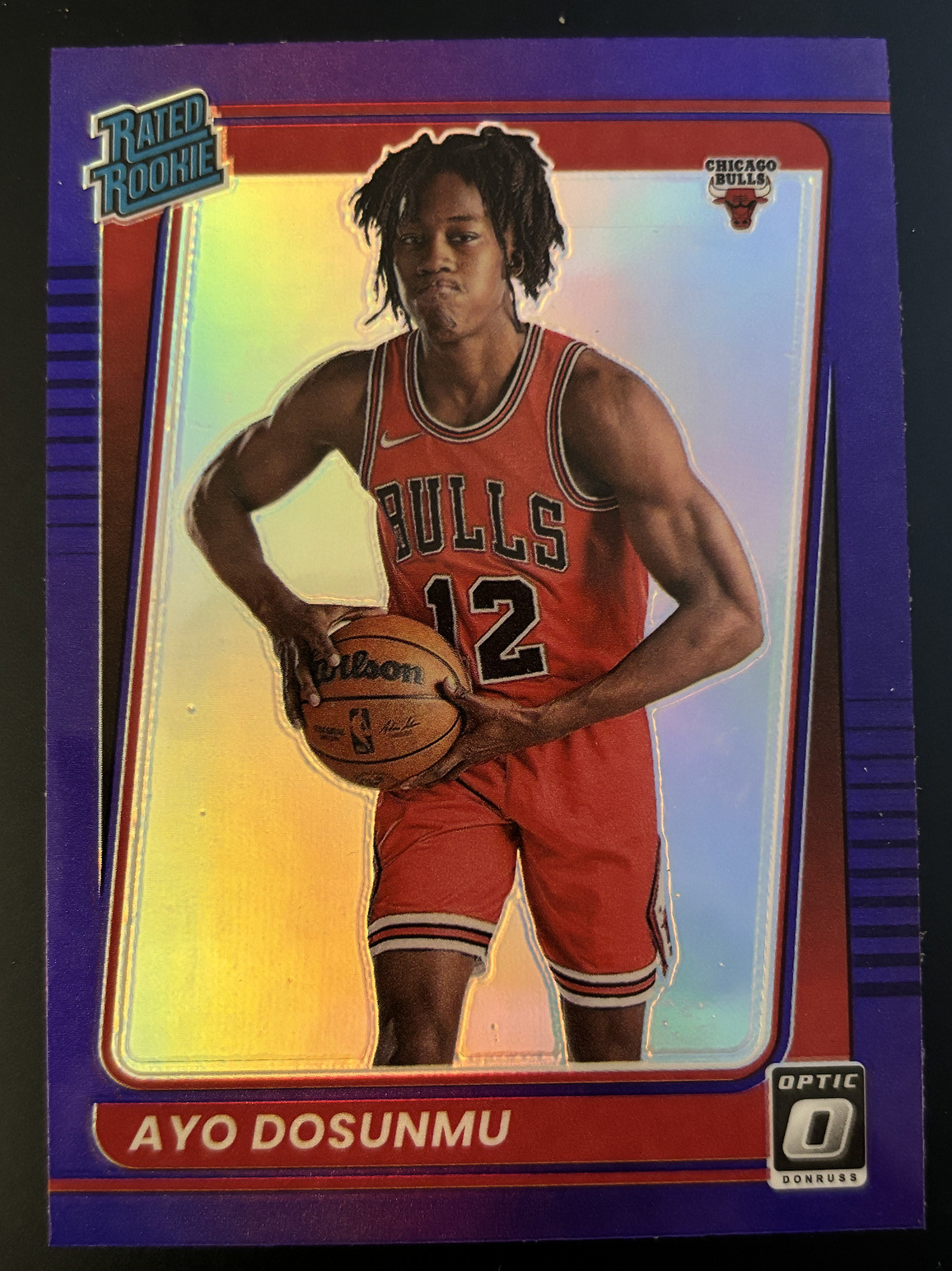 2021-22 Donruss Optic Purple #171 Ayo Dosunmu